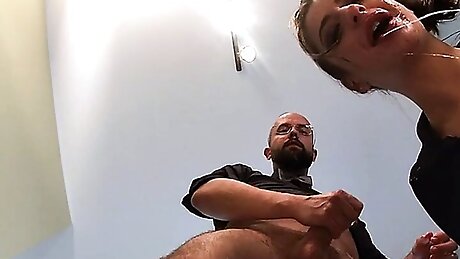 SILVIA SOPRANO deepthroat and face fuck Italian teen BTS