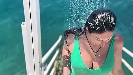 Hot Stepmom begs to suck. Dirty talk and subtitles