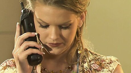 Affectionate blonde delights getting rammed  outdoors by the poolside