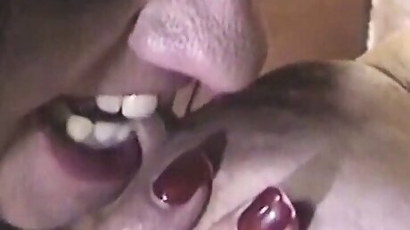 Mature BBW lesbians have their big tits flogged before fisting each other