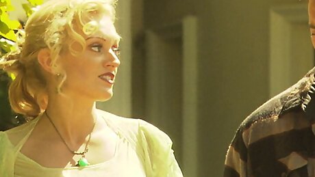 Busty milf blows a massive cock then get ravished hard