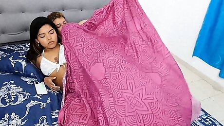 He jerked me off while my stepsister is lying down