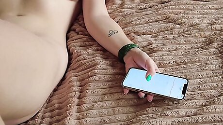 Lovense in pussy and dick in mouth, what could be better?