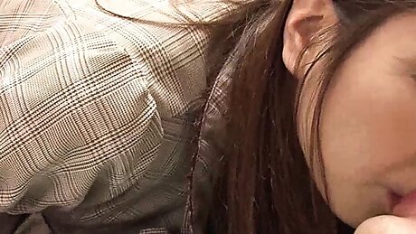 Teen Japanese, has sex with her stepbrother and his friend. She has a very creamy pussy