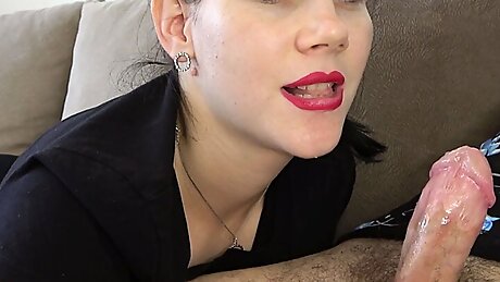 Pretty Anna loves the taste of sperm