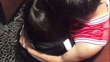 Intensely in love couple