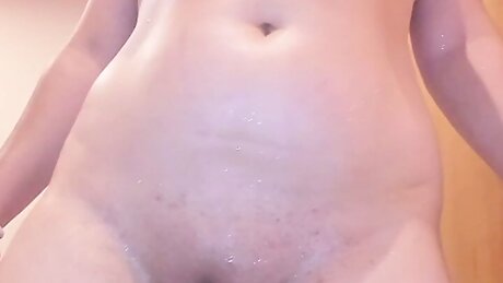 Girl Has Pussy Sex With Sex Machine, Natural Breasts Jumping While Getting Fucked