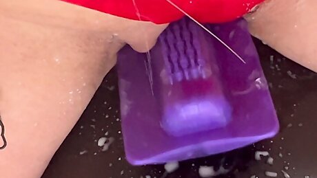 Sybian #7 &ndash; Spraying Milk All Over The Sybian