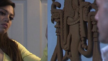 Vibrant dude pumps his pecker against Jassie's cooter in a reality shoot