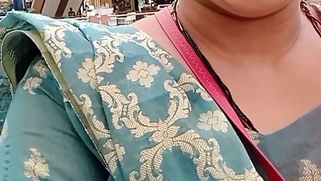 Sangeeta Goes To A Mall Unisex Toilet And Gets Horny While Pissing And Farting (Telugu Audio)