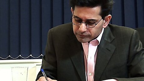 Two naughty nurses fuck a horny doctor on his desk