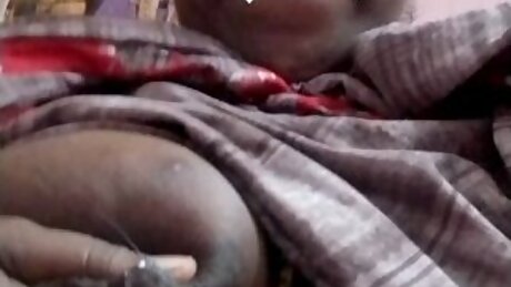 My Busty Hot Tamil Wife&rsquo;s Second Boob Fondling Performance