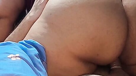 Amateur couple decides to film themselves while having sex with the big ass