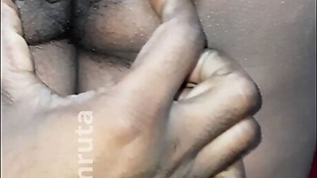 Indian Desi Cutie With Hairy Pussy Has Cheating Affair - Nude Video Taken By Her Lover