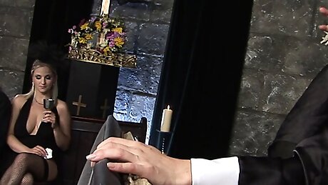 A group of guys and babes get horny and fuck