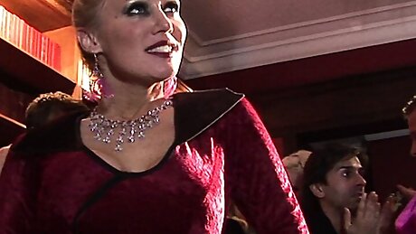 Lusty Butler Whips His Cock Out In The Library With Help Of Pretty Woman