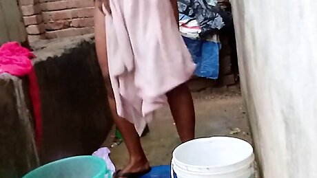 Sexy Stepmom At The Fireplace