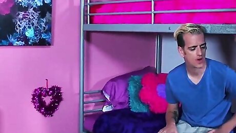 Professor Gabby Quinteros Fucks 2 Frat Boys In A Threesome!