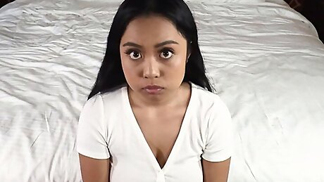 Luna gets out of trouble with her teacher by sucking and fucking him