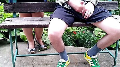 Hot natural breasted MILF milks me in the park