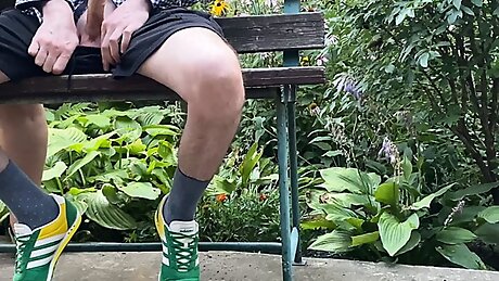 Natural breasted stepmom made me cum outside