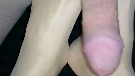 Hot Milf Gives Footjob To Cock