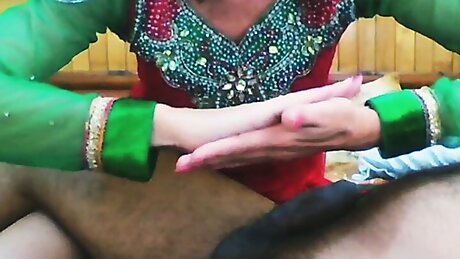 Beautiful Slut Wife Rubs Oil On Bbc To Make It Hard.