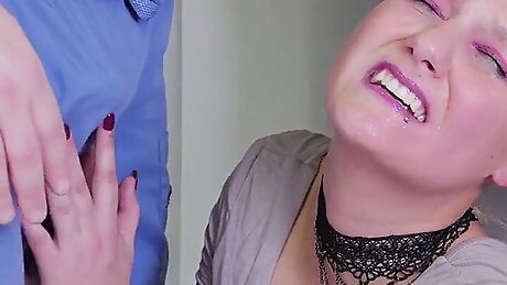 Ass fucked teen sub in threeway