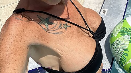 Bouncing my massive tits in slow-mo