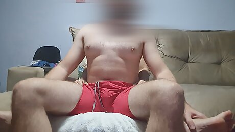 Handjob From Behind From A Petite Teen (+18) Cumming Through His Underwear &ndash; Teaser