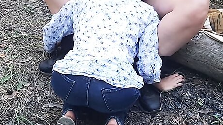 I fucked a stranger in the forest in the mouth - Lesbian-candys