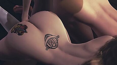 Hentai Uncensored 3D - Hermi fucked and threesome