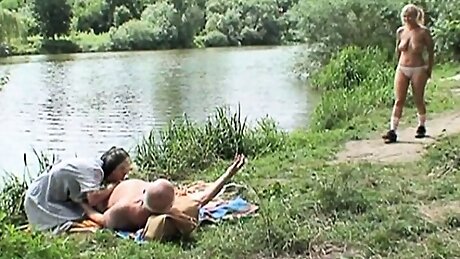 Threesome With An Old Couple!