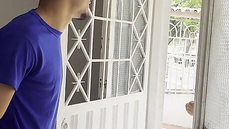 my neighbor waits for her husband to go to work to fuck with me