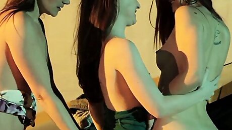 Ebony lesbian tattoo Charlie Ninja and Lola Foxx