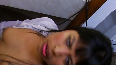 Brunette Latina gives a blowjob and fucks with Max Cortes