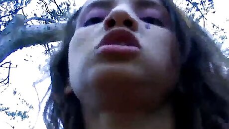 Brunette Jade Love with deep blowjob and hard fuck