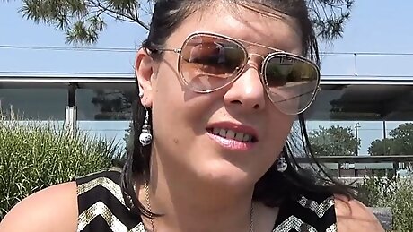 Big Booty Brunette Having A Hot Fuck Outdoors