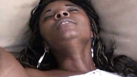 Big Black Mama Rides Big White Cock