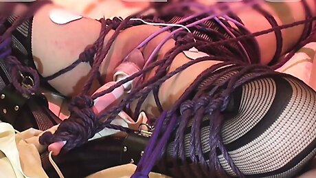 Braided Shibari Bondage Bullying&hellip; Uterine Attack With Fixed Vibrator... Crazy With Violent Whipping ... Short Version