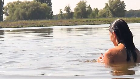 A Beautiful Busty Brunette Invites Her Boyfriend To Fuck