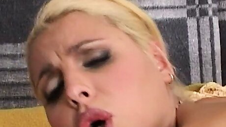 Stepbrother's hard cock is much better than the vibrator