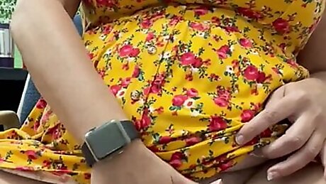 Finger fucking my wet pussy at work and I taste so good