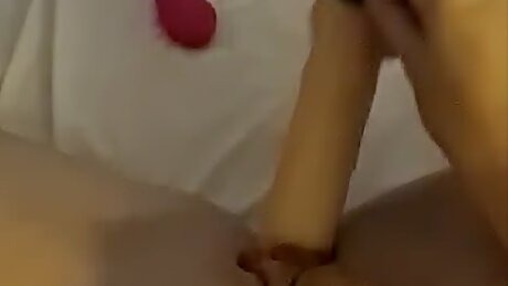 Huge Dick Barley Fit In My Hungarian Teen Pussy