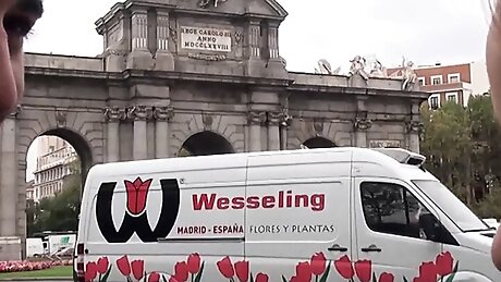 Catalan tourist meets Madrid... And Adrian's cock! Fucking in El Retiro park