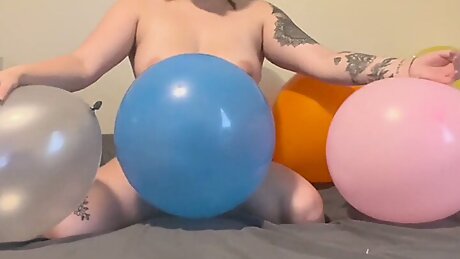 Emily Farting And Popping Balloons!