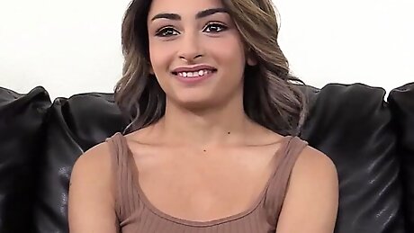 BRCC - 22yo Sexy Brunette Gets Pounded and Facialized in Casting!