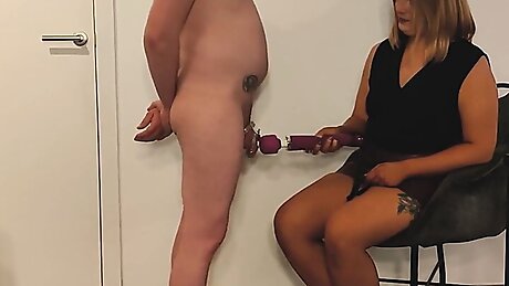 Chastity Slave Tries To Hump My Magic Wand
