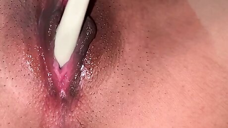 Young Asian Girl Playing With Her Pussy