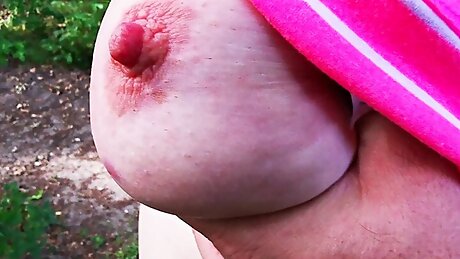 Grab her tits in public